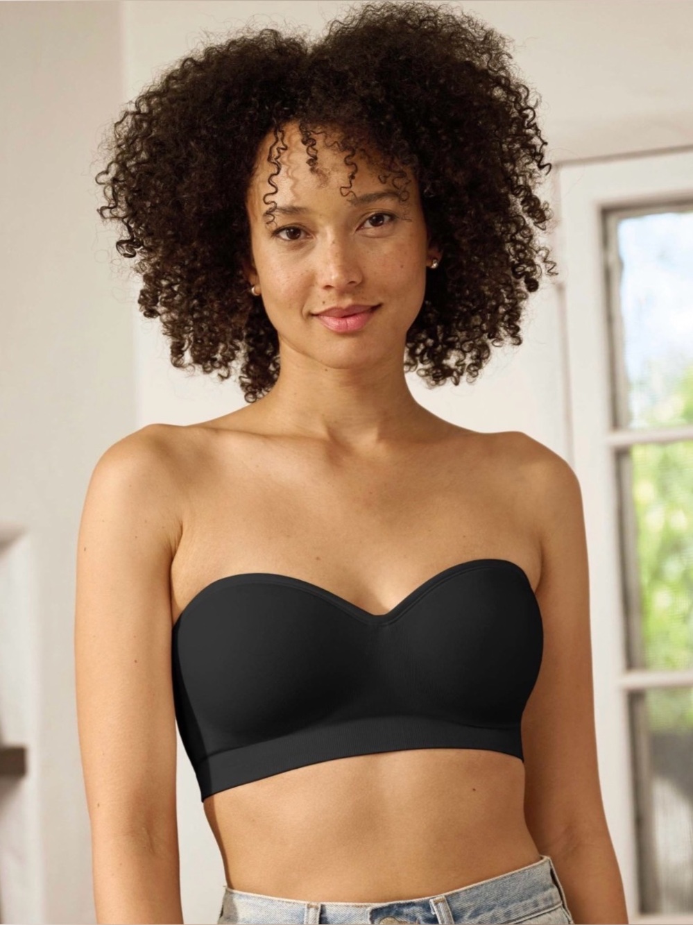 Black Seamfree® Multiway Bandeau Bralette